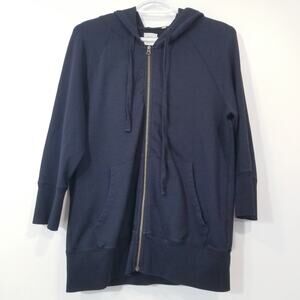 Dylan by True Grit Black Full Zip Hoodie Jacket Sweater